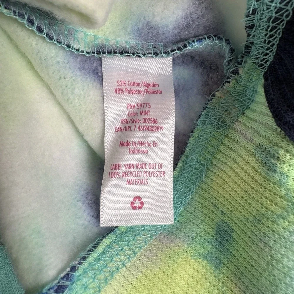 Justice Girls Fleece Hoodie Sweatshirt-Seafoam Mint-Small  (7/8) -NWT - Picture 7 of 7